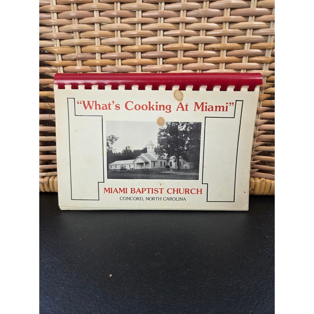 Vintage 1984 Miami Baptist Church Cookbook Concord North Carolina Recipes